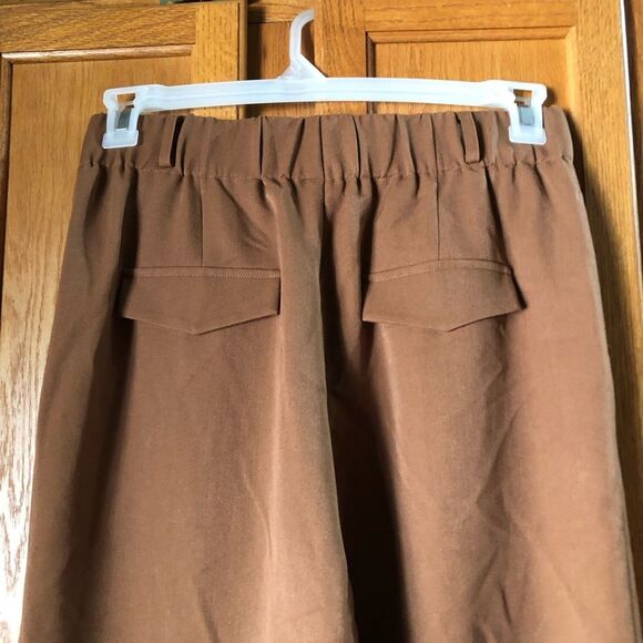 Petite Studio Pleated Wide Leg Pants - L - Picture 9 of 13